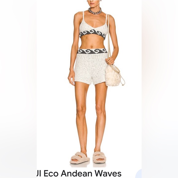 alanui Tops - ALANUI ECO ANDEAN WAVES KNIT TANK SHORTS CROP TOP SET Small and Medium $1200